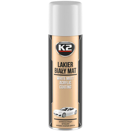 K2 LAKIER BIAŁ. MAT AKRYL
