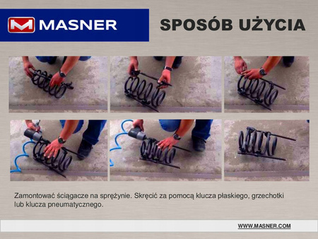 ŚCIAGACZ DO SPRĘŻYN 380MM