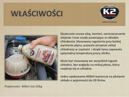 K2 RADIATOR FLUSH 400ML