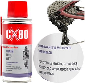 CX80 BIKE CHAIN WET 150ML