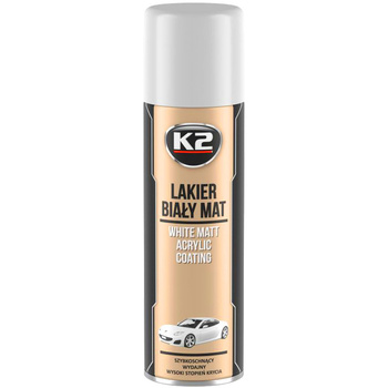 K2 LAKIER BIAŁ. MAT AKRYL