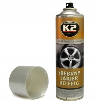 K2 LAKIER DO FELG SREBRNY